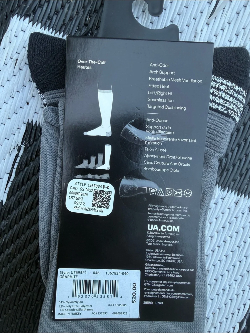 Under Armour UA Soccer Performance Over The Calf Socks